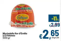 Qui Discount Mortadella fior d'Emilia 1/2 Felsineo offerta
