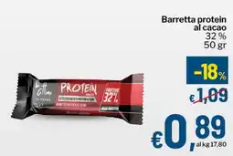Qui Discount Barretta protein al cacao 32% offerta