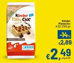 Qui Discount Kinder Panecioc offerta