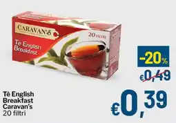 Qui Discount Tè English Breakfast Caravan's offerta