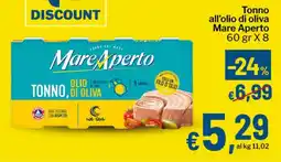Qui Discount Tonno all'olio di oliva Mare Aperto offerta