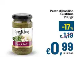 Qui Discount Pesto di basilico Gustibus offerta