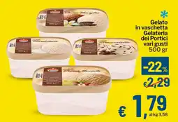 Qui Discount Gelato in vaschetta Gelateria dei Portici vari gusti offerta