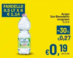 Qui Discount Acqua San Benedetto ecogreen offerta
