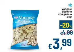 Qui Discount Vongole bianche con guscio offerta