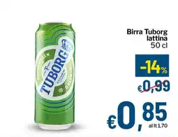 Qui Discount Birra Tuborg lattina offerta