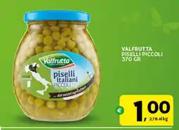 Extra Supermercati Valfrutta piselli piccoli offerta