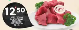 Extra Supermercati Spezzatino di scottona di filiera certificata offerta