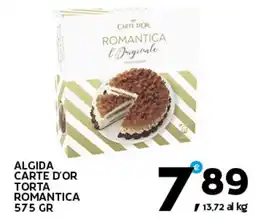 Extra Supermercati Algida carte d'or torta romantica offerta
