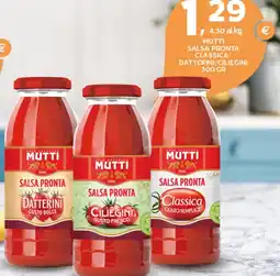 Extra Supermercati Mutti salsa pronta classica/ datterini/ciliegini offerta