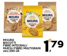 Extra Supermercati Misura biscotti fibre integrali/ muesli fibre/multigrain offerta