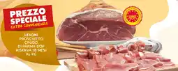 Extra Supermercati Levoni prosciutto crudo di parma dop riserva 18 mesi offerta