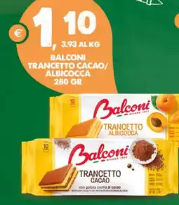 Extra Supermercati Balconi trancetto cacao/ albicocca offerta