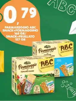 Extra Supermercati Parmareggio abc snack+formaggino / snack+frullato offerta