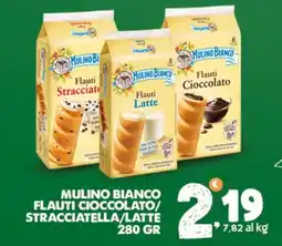 Extra Supermercati Mulino bianco flauti cioccolato/ stracciatella/latte offerta