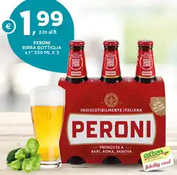 Extra Supermercati Peroni birra bottiglia 4.7° offerta
