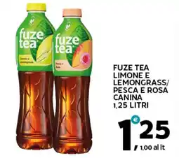 Extra Supermercati Fuze tea limone e lemongrass/ pesca e rosa canina offerta