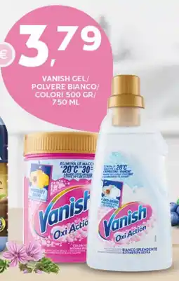Extra Supermercati Vanish gel/ polvere bianco/ colori offerta
