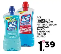 Extra Supermercati Ace pavimenti igienizzante antibatterico/ lavanda/ talco e muschio bianco offerta