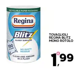 Extra Supermercati Tovaglioli regina blitz mono rotolo offerta