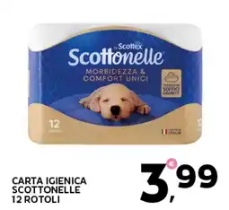 Extra Supermercati Carta igienica scottonelle 12 rotoli offerta