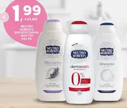 Extra Supermercati Neutro roberts bagnoschiuma vari tipi offerta