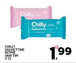 Extra Supermercati Chilly salviettine intime vari tipi offerta
