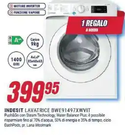 Trony INDESIT LAVATRICE BWE91497XWVIT offerta
