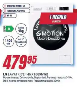 Trony LG LAVATRICE F4NX1009NWB offerta