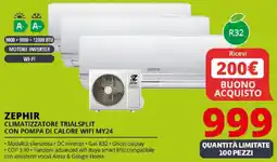 Comet ZEPHIR CLIMATIZZATORE TRIALSPLIT CON POMPA DI CALORE WIFI MY24 offerta
