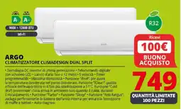 Comet ARGO climatizzatore climadesign dual split offerta