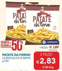MD Discount Patate da forno LE SPECIALITÀ DI BEPPE offerta