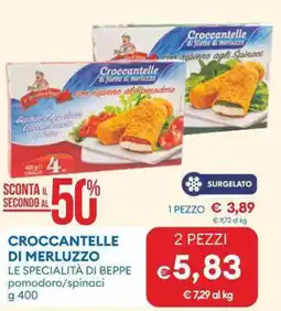 MD Discount Croccantelle di merluzzo LE SPECIALITÀ DI BEPPE offerta