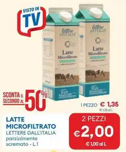 MD Discount Latte microfiltrato LETTERE DALL'ITALIA offerta