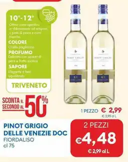 MD Discount Pinot grigio delle venezie DOC TRIVENETO offerta