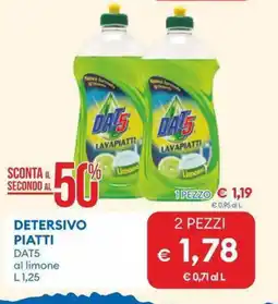 MD Discount Detersivo piatti DAT5 al limone offerta