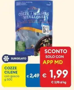 MD Discount Cozze cilene con guscio offerta