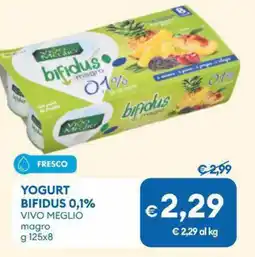 MD Discount Yogurt bifidus 0,1% VIVO MEGLIO offerta