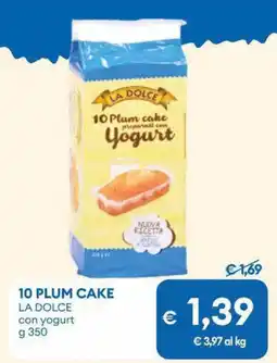 MD Discount 10 plum cake LA DOLCE con yogurt offerta