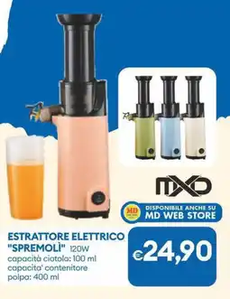 MD Discount Estrattore elettrico "SPREMOLÌ" 120W offerta