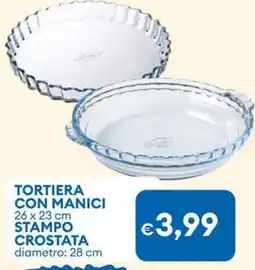 MD Discount Tortiera con manici 26 x 23 cm stampo offerta