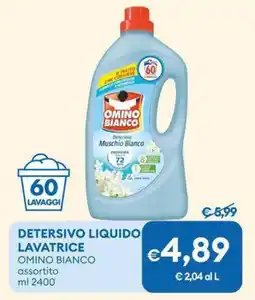 MD Discount Detersivo liquido lavatrice OMINO BIANCO offerta