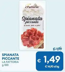 MD Discount Spianata piccante LA FATTORIA offerta