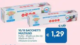 MD Discount 10/15 sacchetti multiuso FLOU offerta