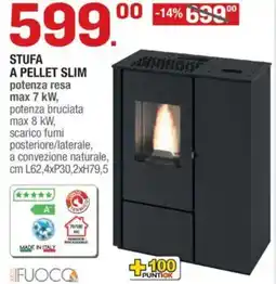 Brico OK Stufa a pellet slim FUOCO offerta