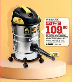 Brico OK Aspiratore multifunzione aspiracenere/aspirapolvere aspiraliquidi/soffiatore LAVOR offerta