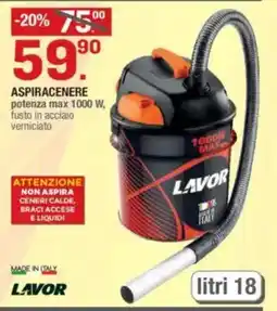 Brico OK LAVOR Aspiracenere offerta