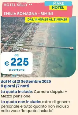 MD Discount HOTEL KELLY MARE HOTEL EMILIA ROMAGNA - RIMINI offerta