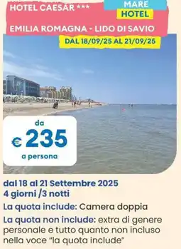 MD Discount HOTEL CAESAR MARE HOTEL EMILIA ROMAGNA - LIDO DI SAVIO offerta