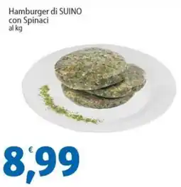 Sidis Hamburger di suino con spinaci offerta